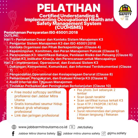Certified Understanding & Implementing Occupational Health and Safety Management System (CUOHSMS)